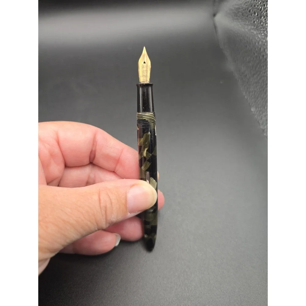 VTG 1930s Sheaffer Balance Fountain Pen Grey Pearl Black 3 Nib For Restoration - Picture 5 of 10
